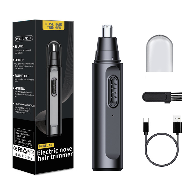 Nose Trimmer - 男性用鼻毛トリマー 電動鼻毛トリマー 充電式鼻毛シェーバー 金属製鼻毛除去