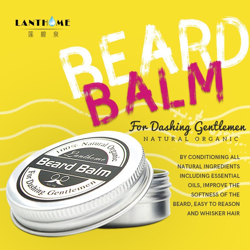 Beard Oil - 天然ひげバームワックスひげ成長オイル男性用保湿スムージングひげスタイリングプロフェッショナルケアクリームスキンケア