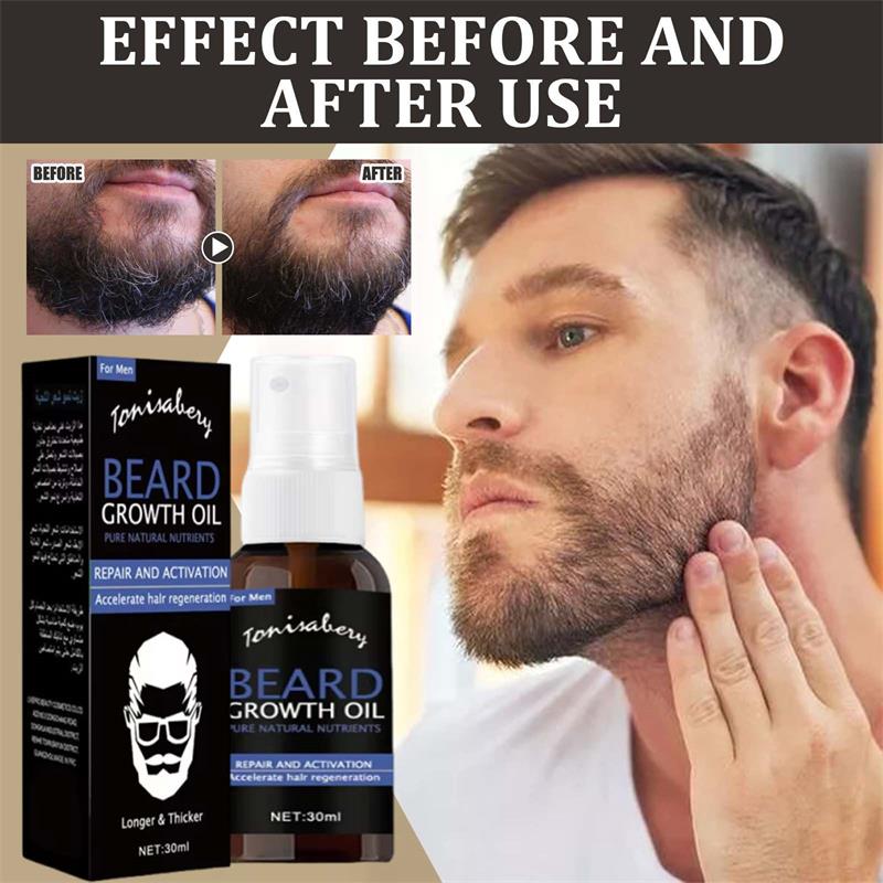 Beard Oil - ひげ成長オイル ひげワックスバーム 脱毛防止製品 整理整頓された胸毛用の洗い流さないコンディショナー 口ひげオイル ひげケア製品