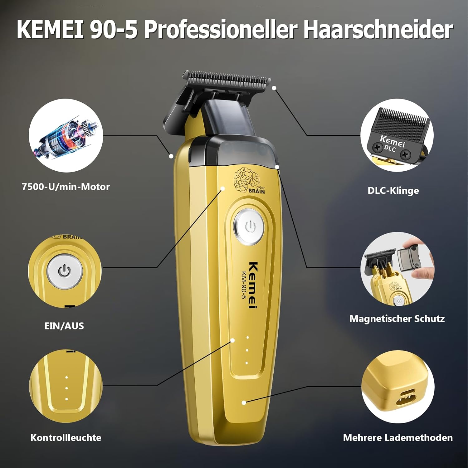 KEMEI メンズヘアトリマー、コードレスプロフェッショナル - Electric Shaver Rotary のレビューと価格
