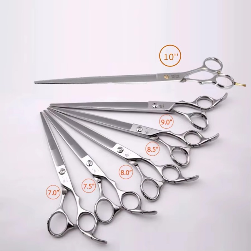 9インチ日本製440C鋼ペットグルーミングストレートシザーは - Grooming Scissors のレビューと価格