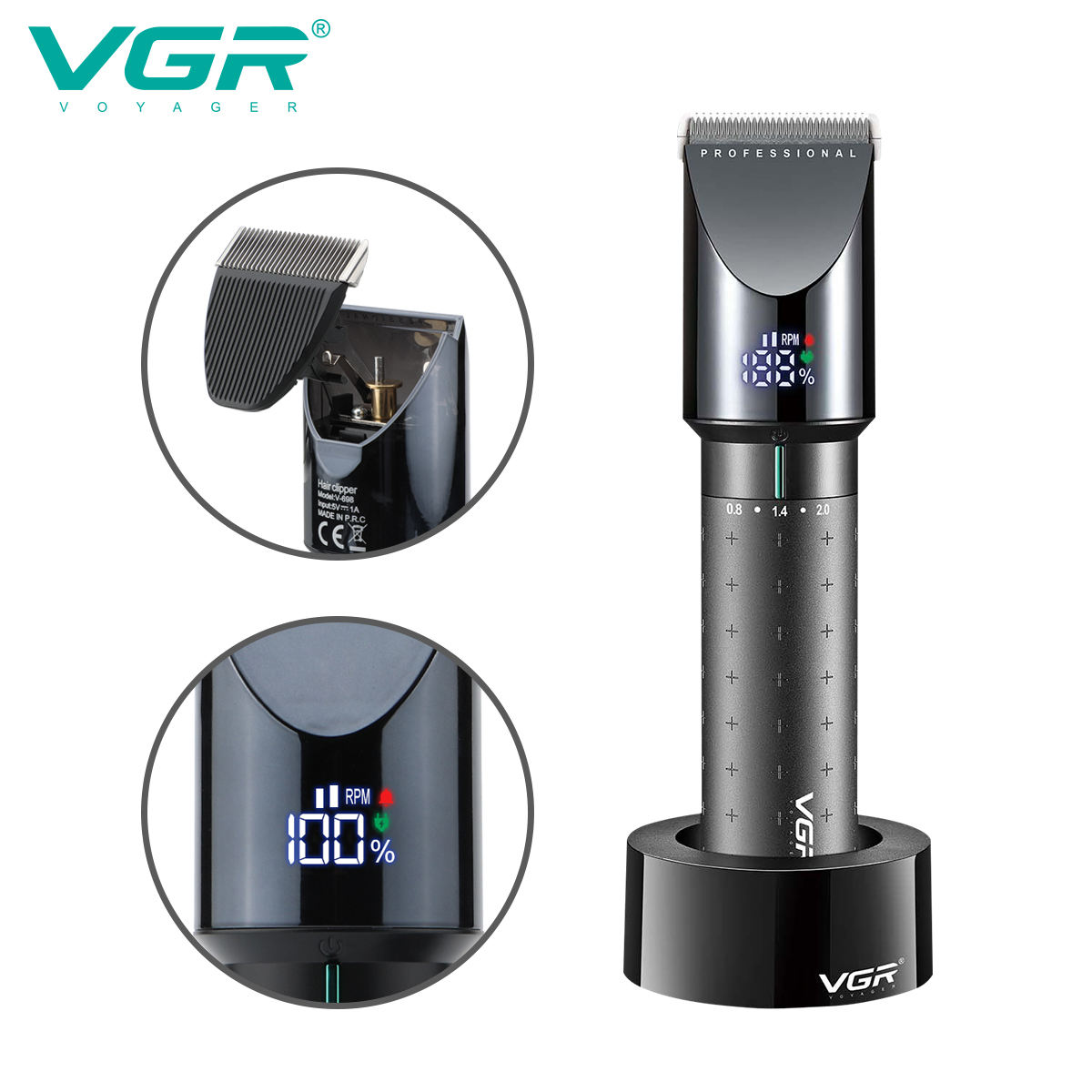VGR 698 ハイエンドバリカン、ディープクリーニングヘア - Electric Shaver Rotary のレビューと価格