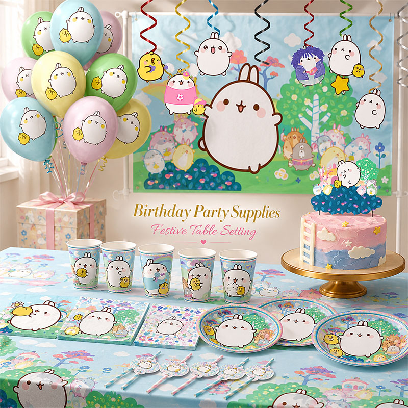 Molang 漫画をテーマにしたパーティー用品 使い捨てプレ - Grooming Kit のレビューと価格