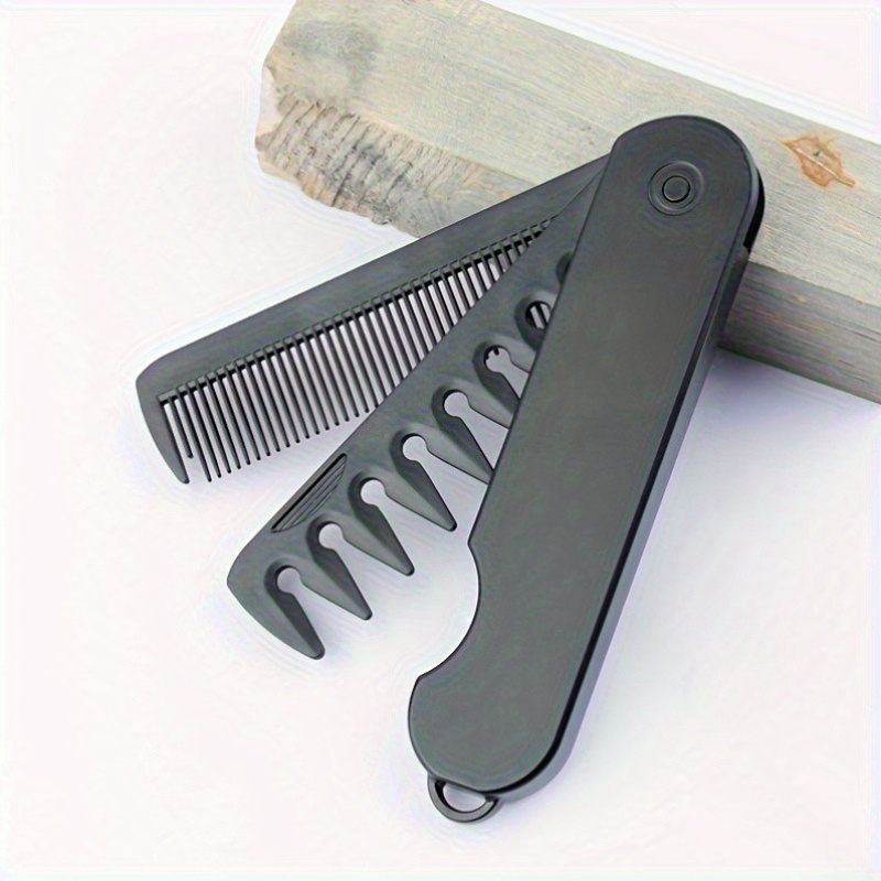 多機能ポータブル折りたたみ式ポケットコーム。幅広の歯で、オイ - Beard Oil のレビューと価格