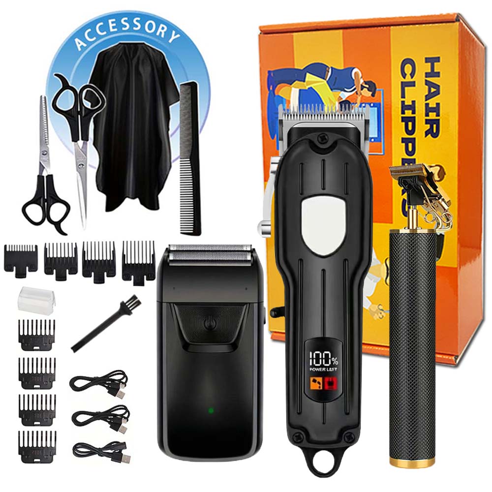 LCDディスプレイ付きプロ用バリカンセット、男性用充電式電動 - Body Trimmer のレビューと価格