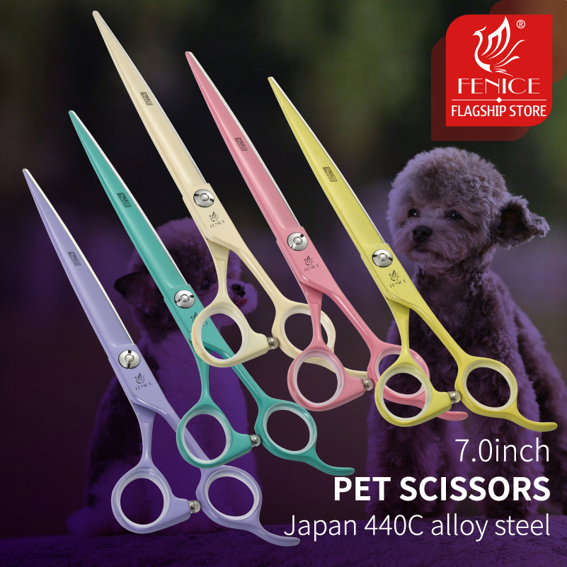 Fenice jp440cカラフルなプロの7.0インチペット - Grooming Scissors のレビューと価格