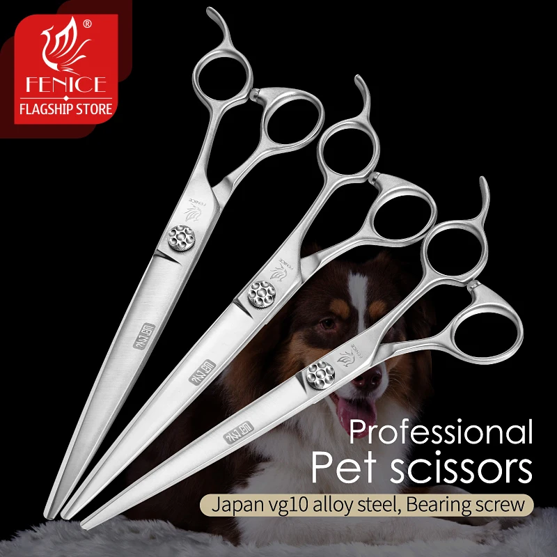 フェニチェ犬用グルーミングハサミ 7/7.5/8インチ JP - Grooming Scissors のレビューと価格